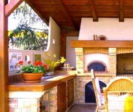 Беседка с зоной для мангала - вариант 4