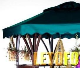 Беседка тканевая для дачи - вариант 1