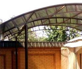 Беседки дачные из поликарбоната - вариант 1