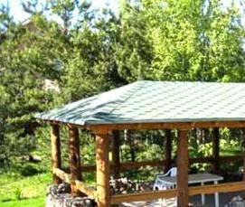 Беседки дачные из поликарбоната - вариант 4