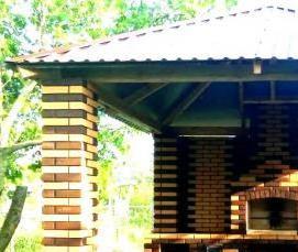 Беседки для барбекю с камином печью - вариант 4