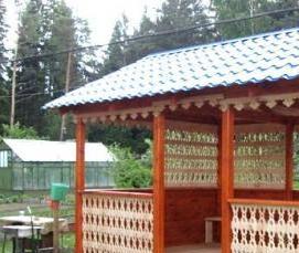 Беседки для дачи из дерева простые - тип 2