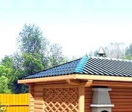 Беседки для дачи из клееного бруса - вариант 3