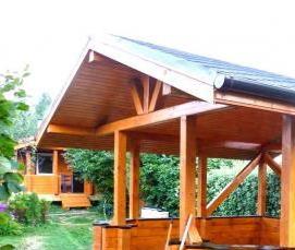 Беседки для дачи из клееного бруса - вариант 2