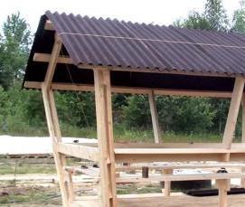 Беседки для дачи из пвх труб - тип 4