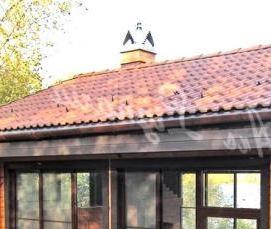 Беседки для дачи с мангалом застекленные - модель 4