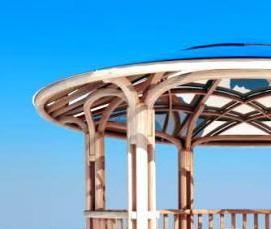 Беседки двухскатные деревянные - вариант 4