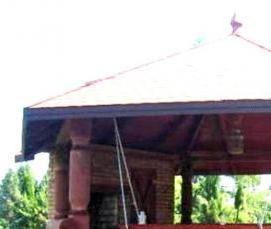 Беседки из бруса с мангалом барбекю - модель 3