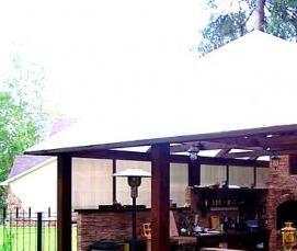 Беседки из бруса с мангалом барбекю - модель 2