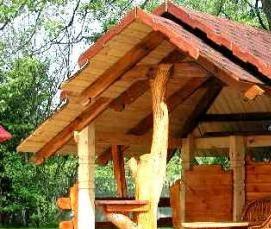 Беседки из цилиндрического бруса - модель 4