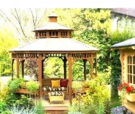 Беседки из дерева закрытого типа - вариант 1