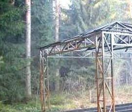 Беседки из металла трубы - модель 3