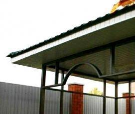 Беседки из металла трубы - модель 2