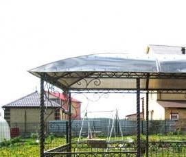 Беседки из поликарбоната квадратные - тип 1