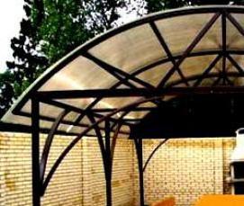 Беседки из поликарбоната квадратные - тип 2