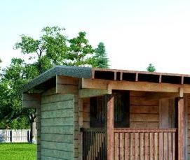 Беседки из проф бруса - модель 1