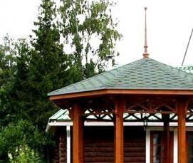 Беседки круглые из дерева - вариант 1