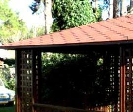 Беседки круглые из дерева - вариант 4