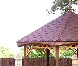 Беседки круглые из дерева - вариант 2