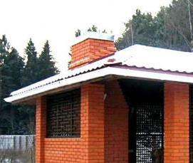 Беседки крытые с мангалом барбекю - модель 2