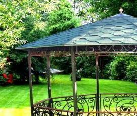 Беседки металлические сборные для дачи - тип 3