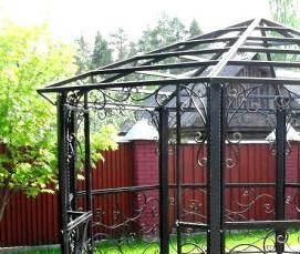 Беседки металлические сборные для дачи - тип 2