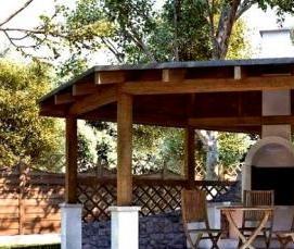 Беседки с мангалом барбекю - вариант 1