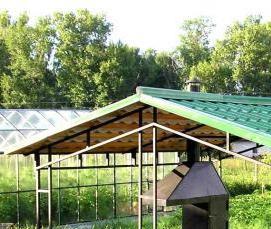 Беседки с мангалом барбекю - вариант 2