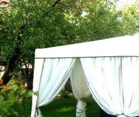 Беседки с тентом для дачи - модель 1