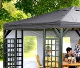 Беседки с тентом для дачи - модель 2