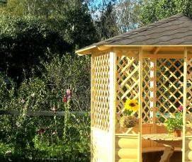 Беседки садовые для дачи деревянные - модель 2