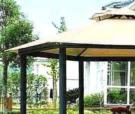 Беседки садовые из труб - вариант 1