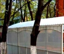 Беседки садовые из труб - вариант 4