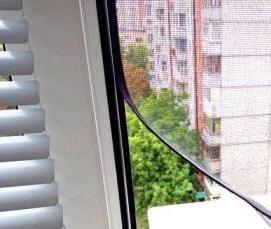 Бескаркасная москитная сетка - вариант 1