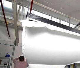 Бесшовные тканевые натяжные потолки - тип 2