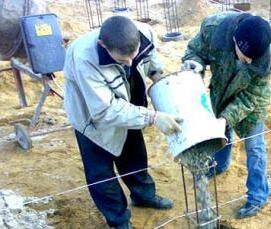 Бетонирование свай - тип 1