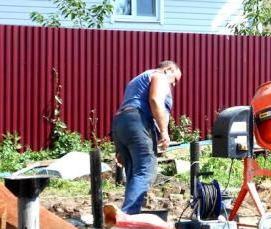 Бетонирование свай - тип 3