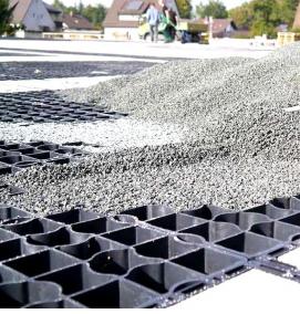 Бетонная георешетка для парковки - модель 1