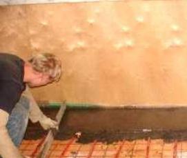 Бетонная стяжка водяного теплого пола - вариант 4