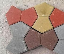 Бетонная тротуарная брусчатка - тип 1