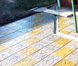 Бетонная тротуарная плитка 300х300х30 - тип 4