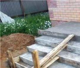 Бетонная входная группа - вариант 3