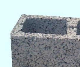 Бетонные фундаментные блоки 400х200х200 мм - вариант 1