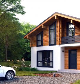 Бетонные сборные дома - модель 4