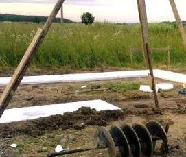 Бетонные сваи для фундамента - вариант 1