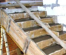 Бетонный лестничный марш - вариант 1