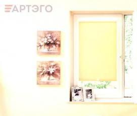 Бежевые рулонные шторы - модель 3