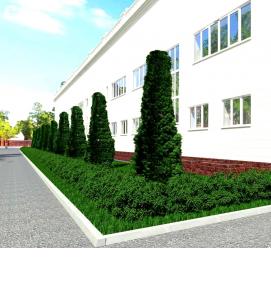 Благоустройство территории дома культуры - модель 2