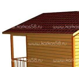 Блок-хаус 5 метров - тип 2