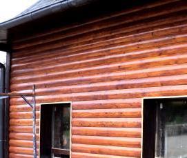 Блок-хаус Мореный дуб - тип 4